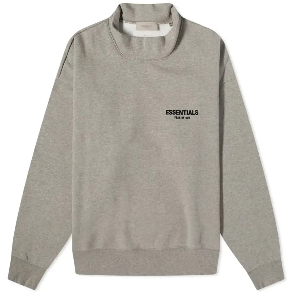Logo Mock Neck Sweat