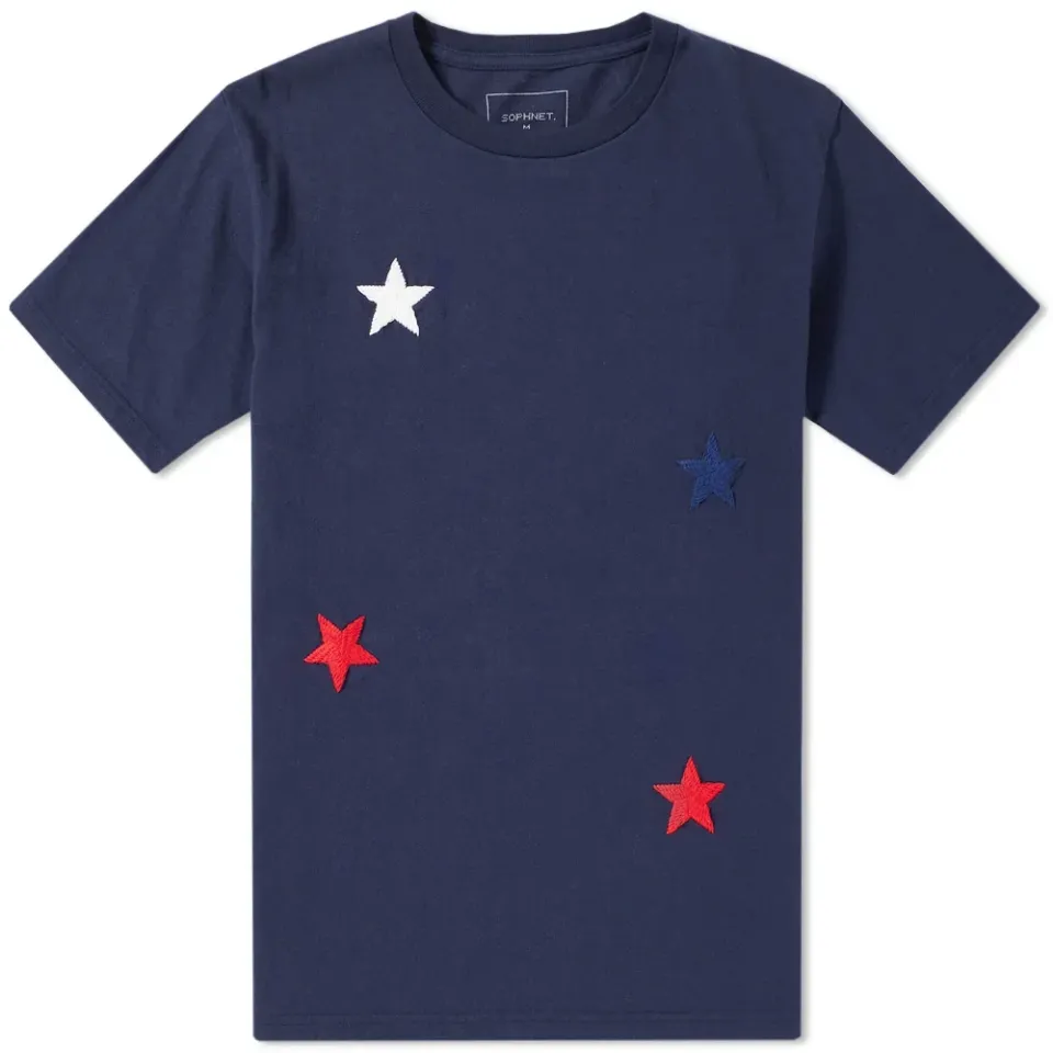SOPHNET. Embroidery Star Tee