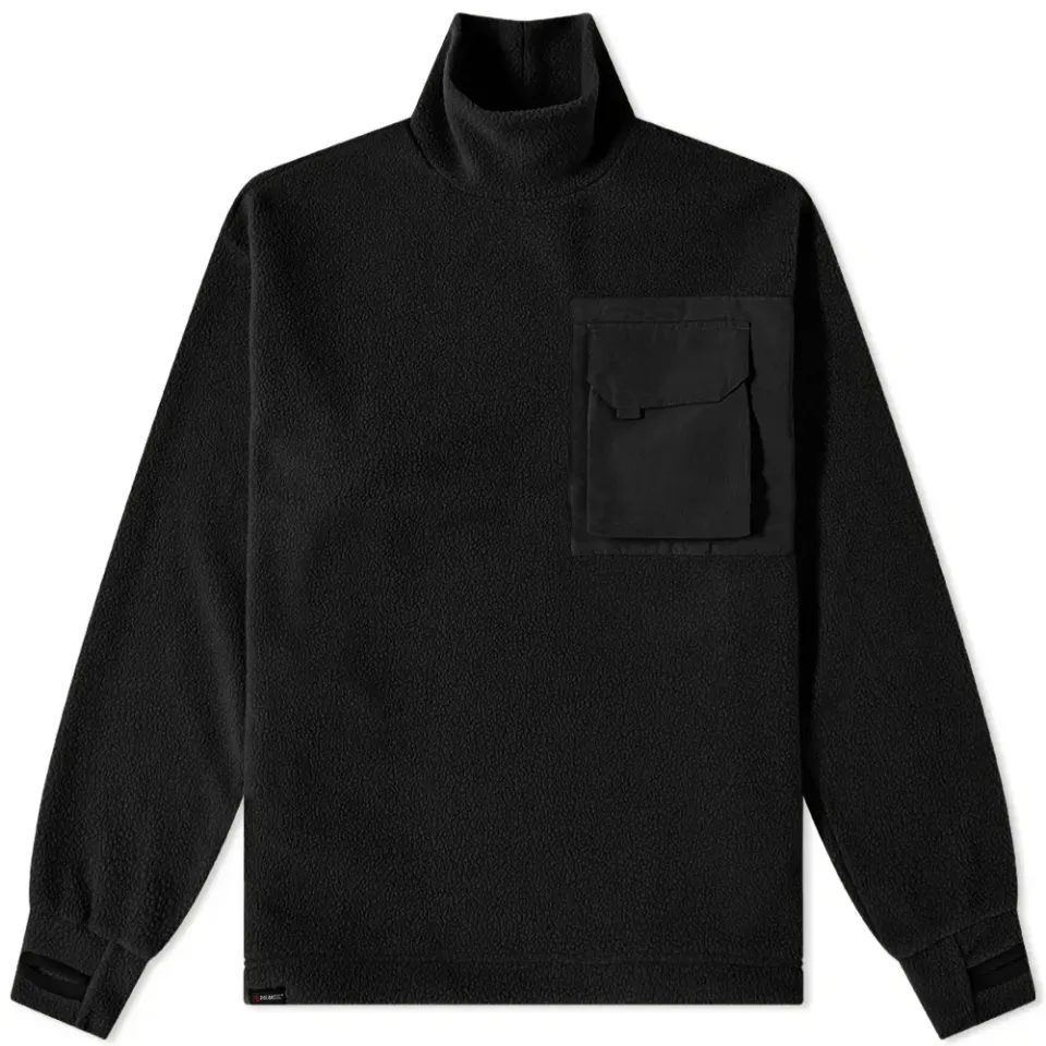 . Polartec Mock Neck Fleece