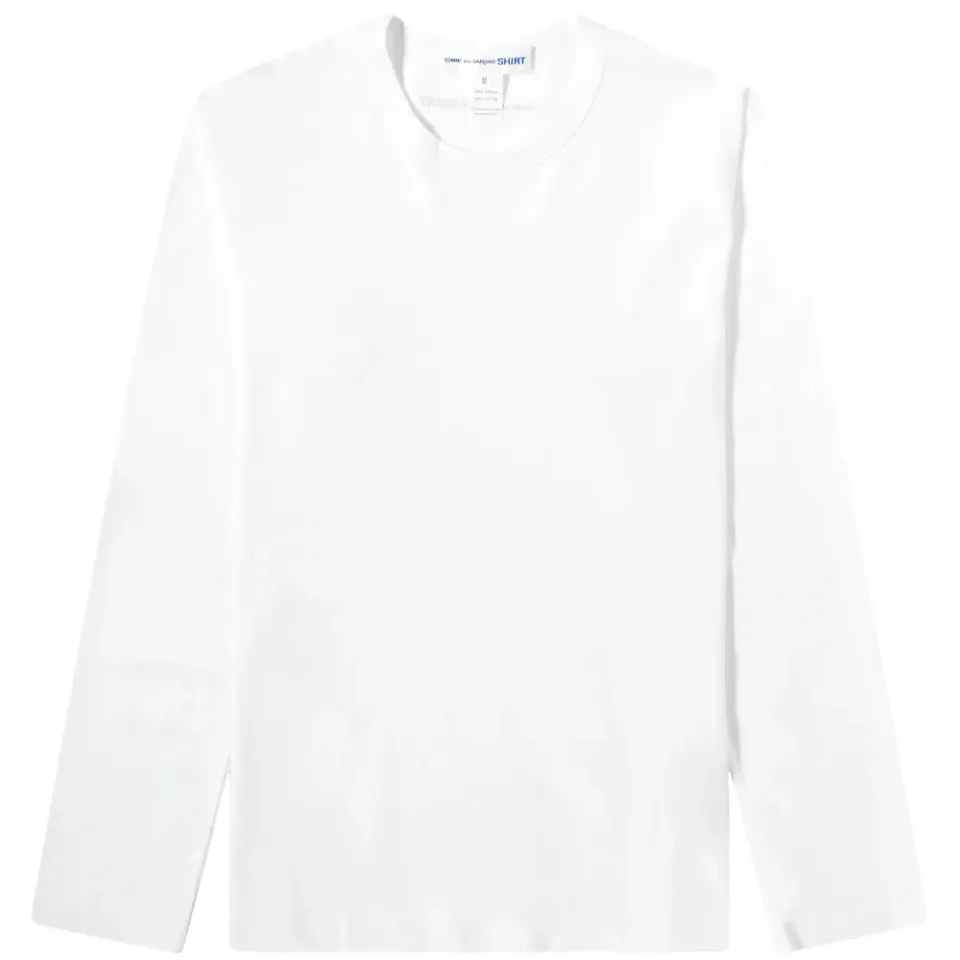 Comme des Garcons SHIRT Long Sleeve Small Logo Back T-Shirt