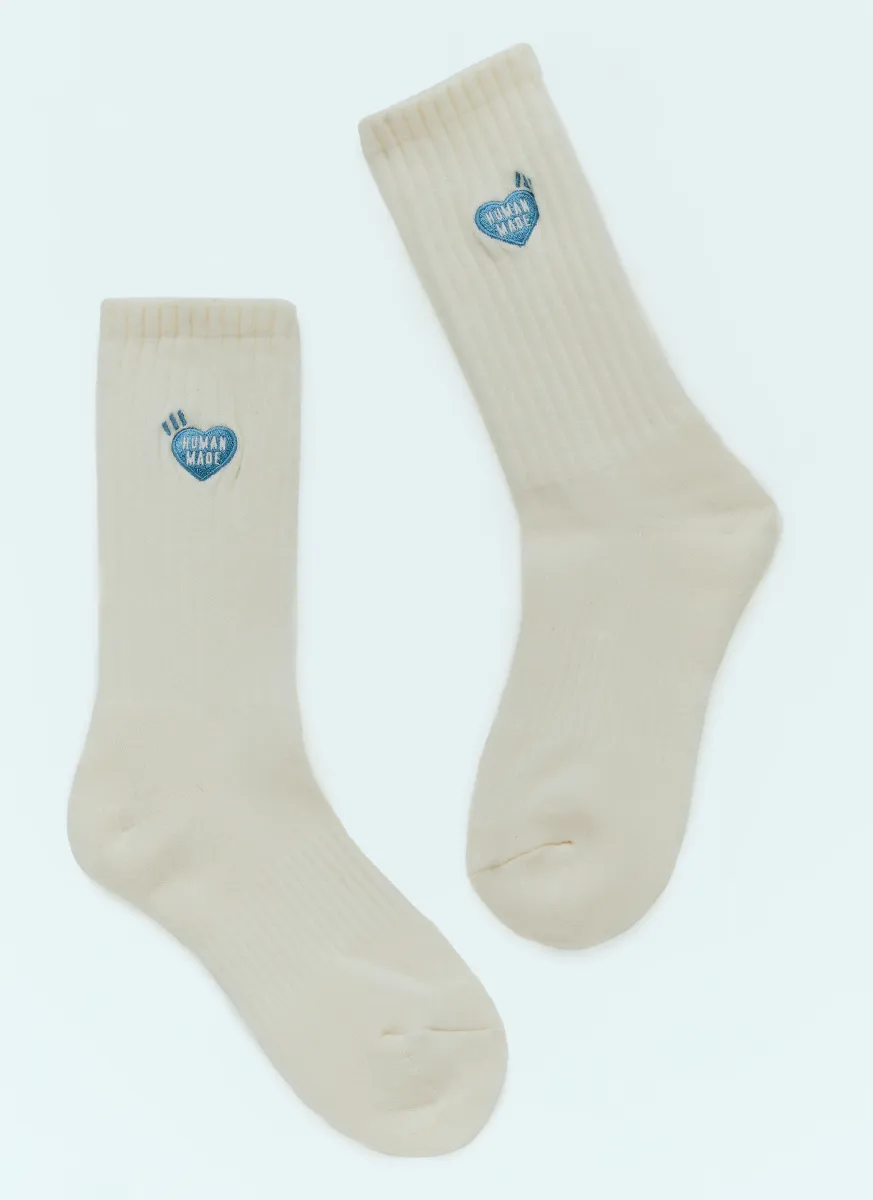 Logo Embroidery Pile Socks