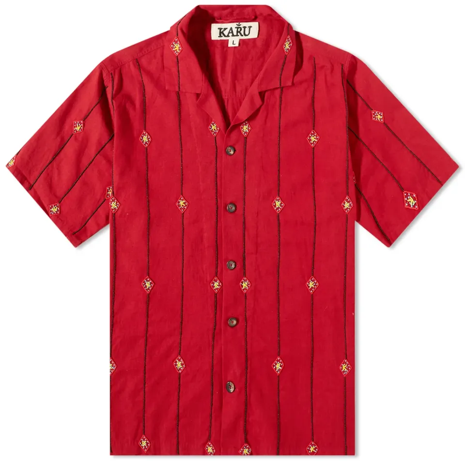 Hand Embroidered Vacation Shirt