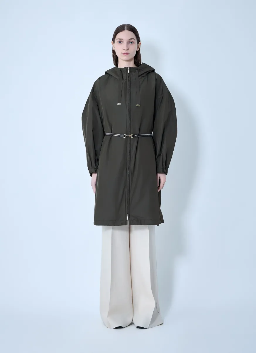 Belted Hooded Coat