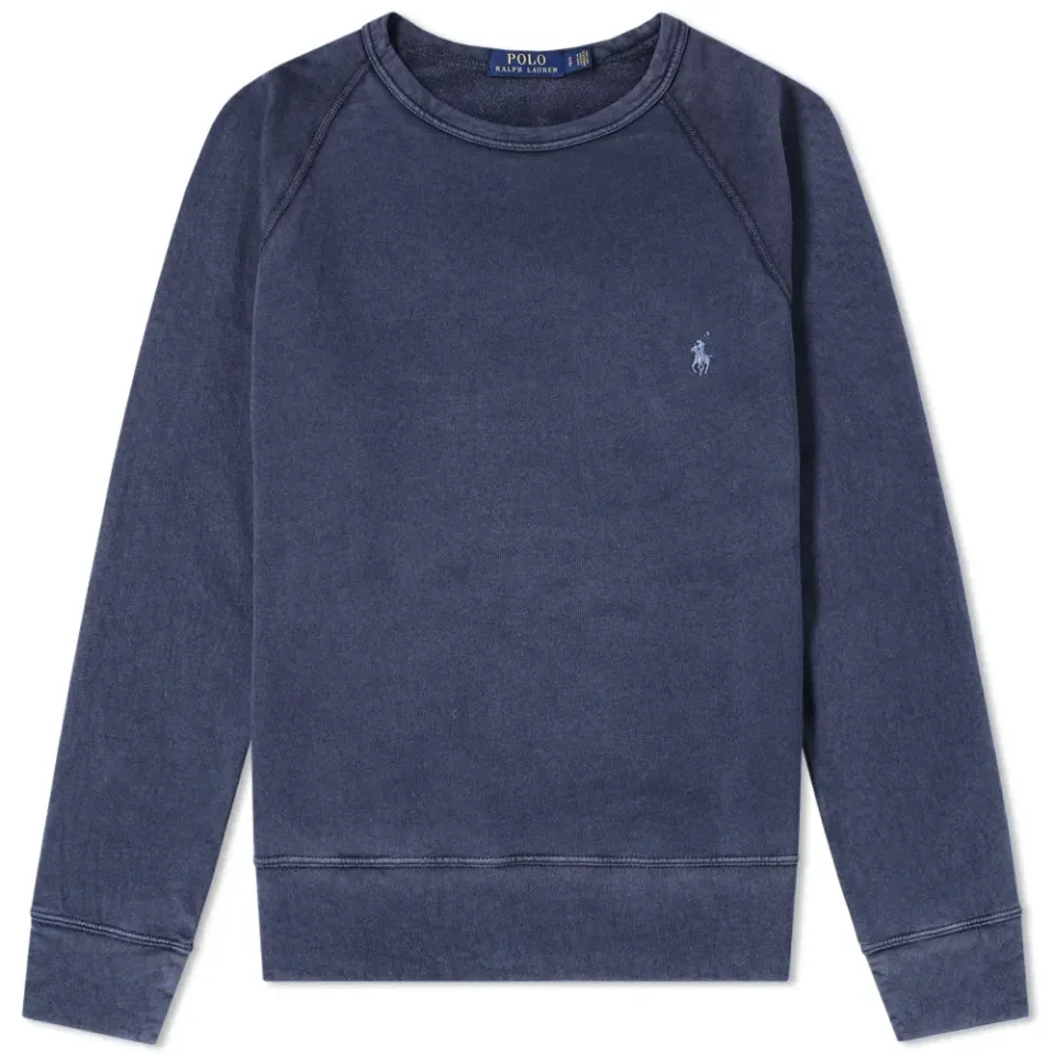Washed French Terry Crew Sweat