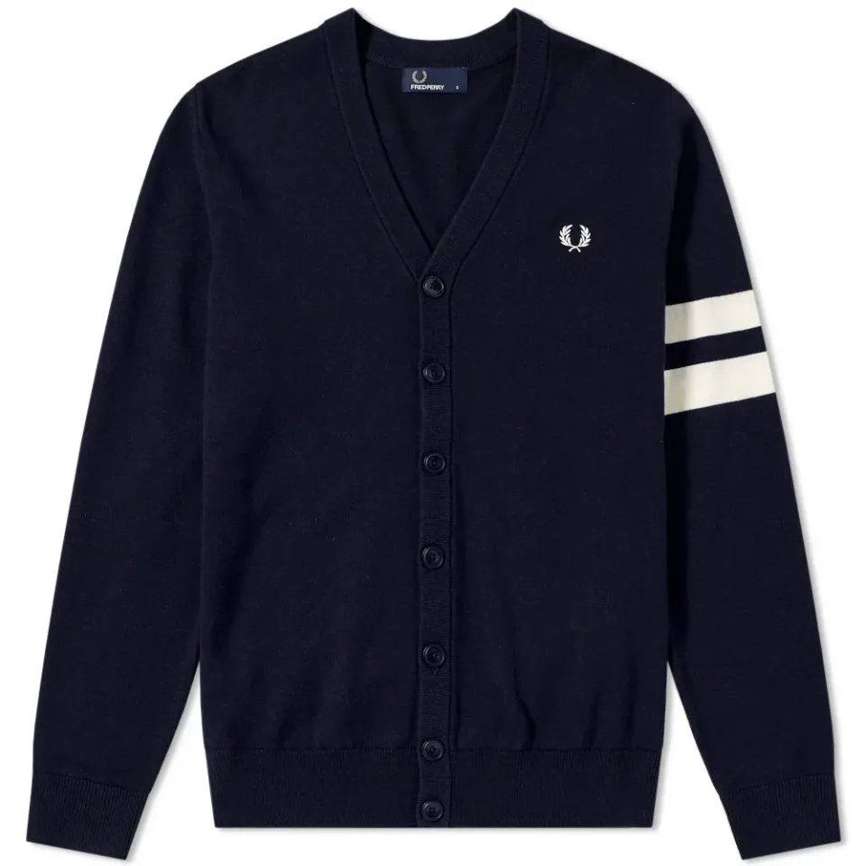 Fred Perry Tipped Sleeve Cardigan