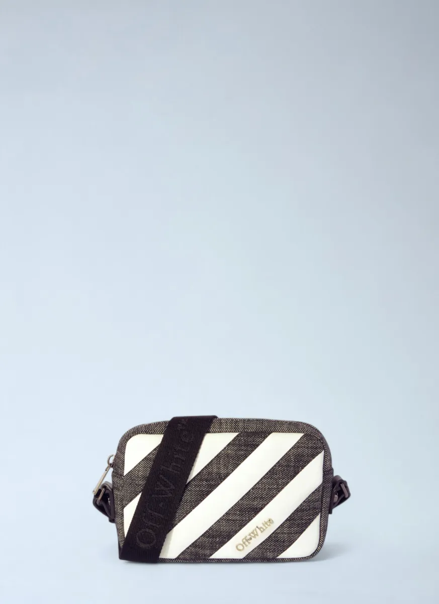 Diagonal Quilted Camera Crossbody Bag