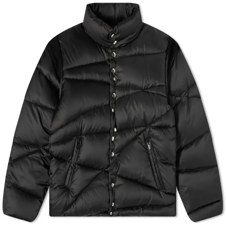 Asymetric Panlled Puffer Jacket
