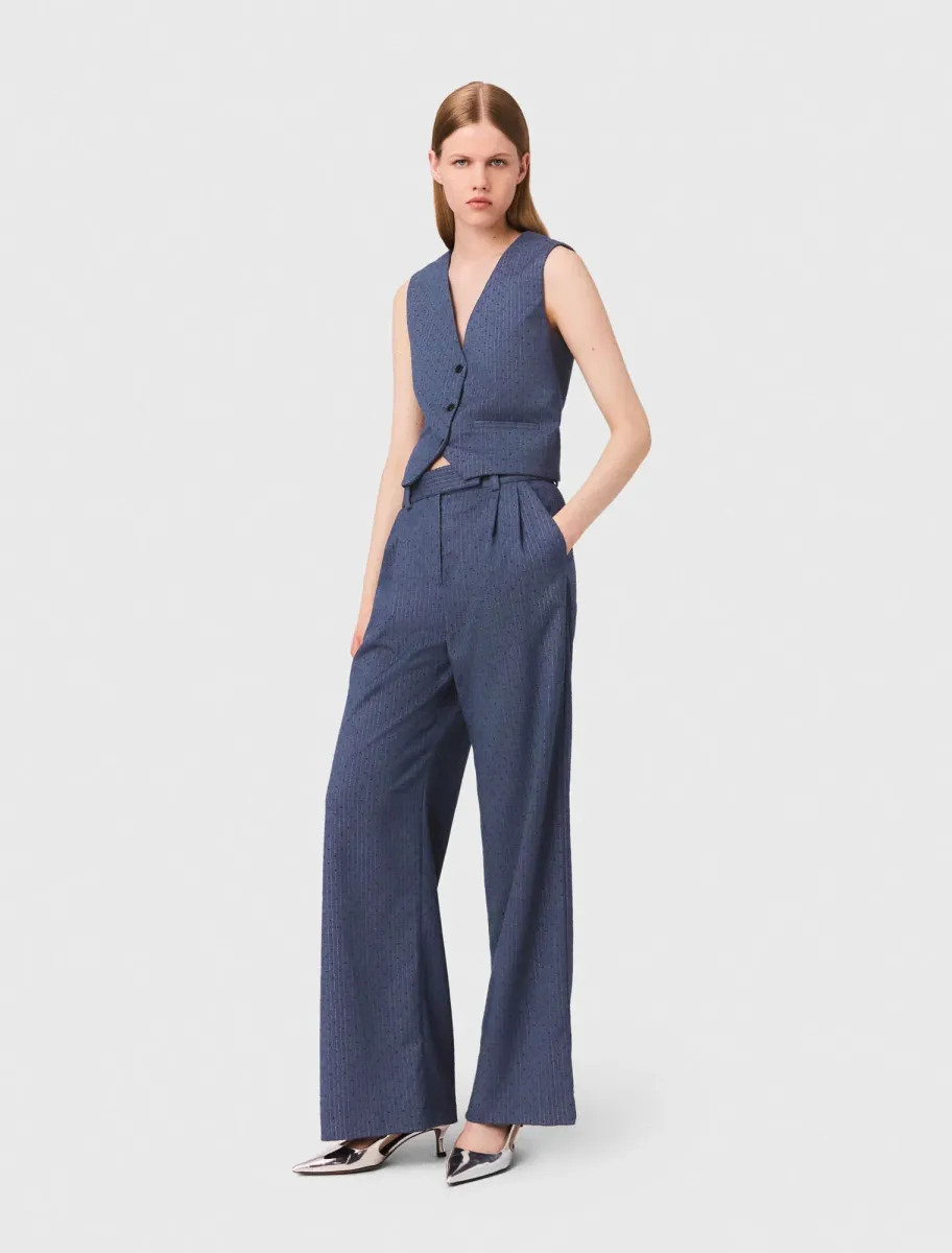 Rhinestone suit trousers
