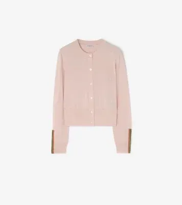 Wool Cardigan in Compact pink