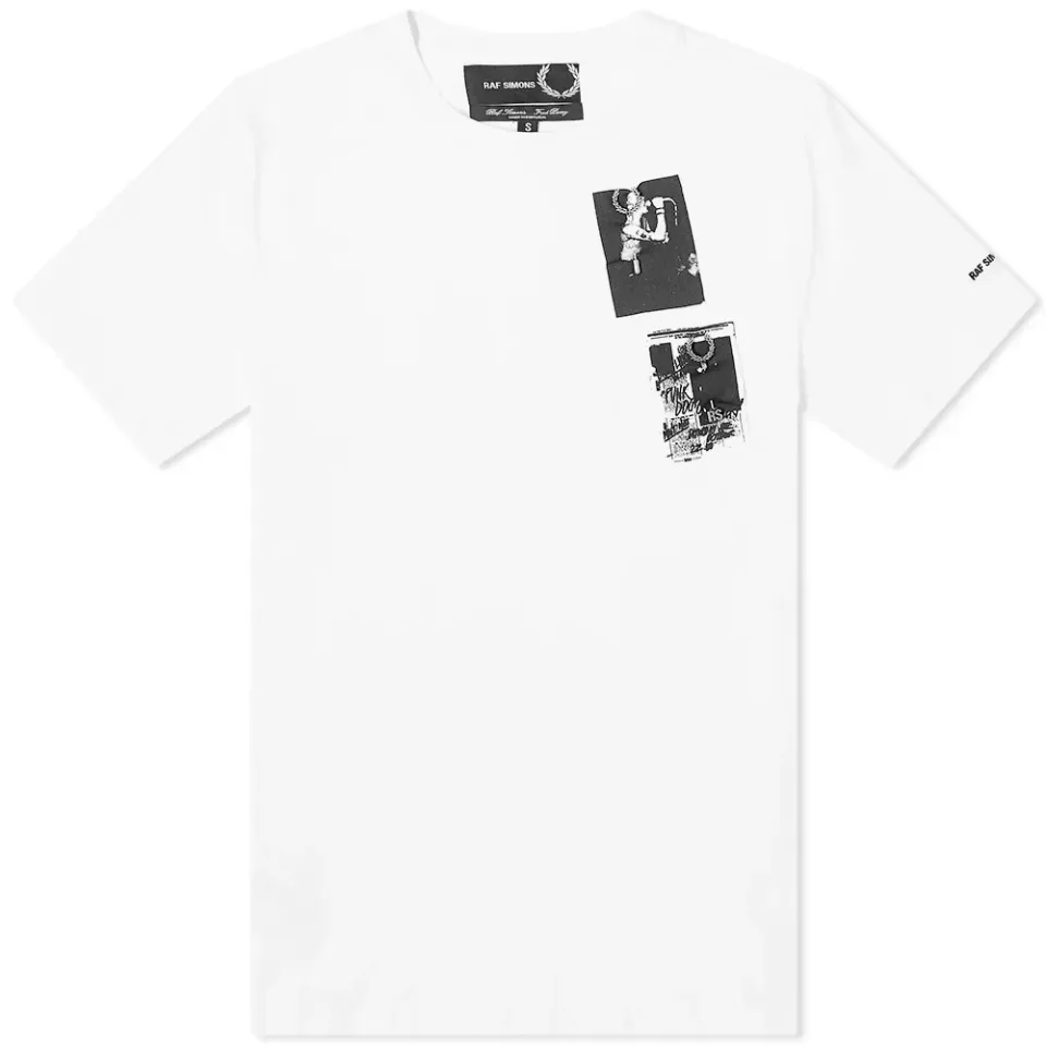 Fred Perry Reissues x Raf Simons Print Patch Tee