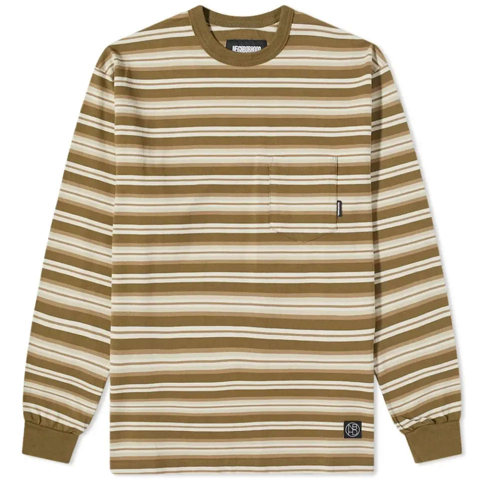 Long Sleeve Border Stripe Tee