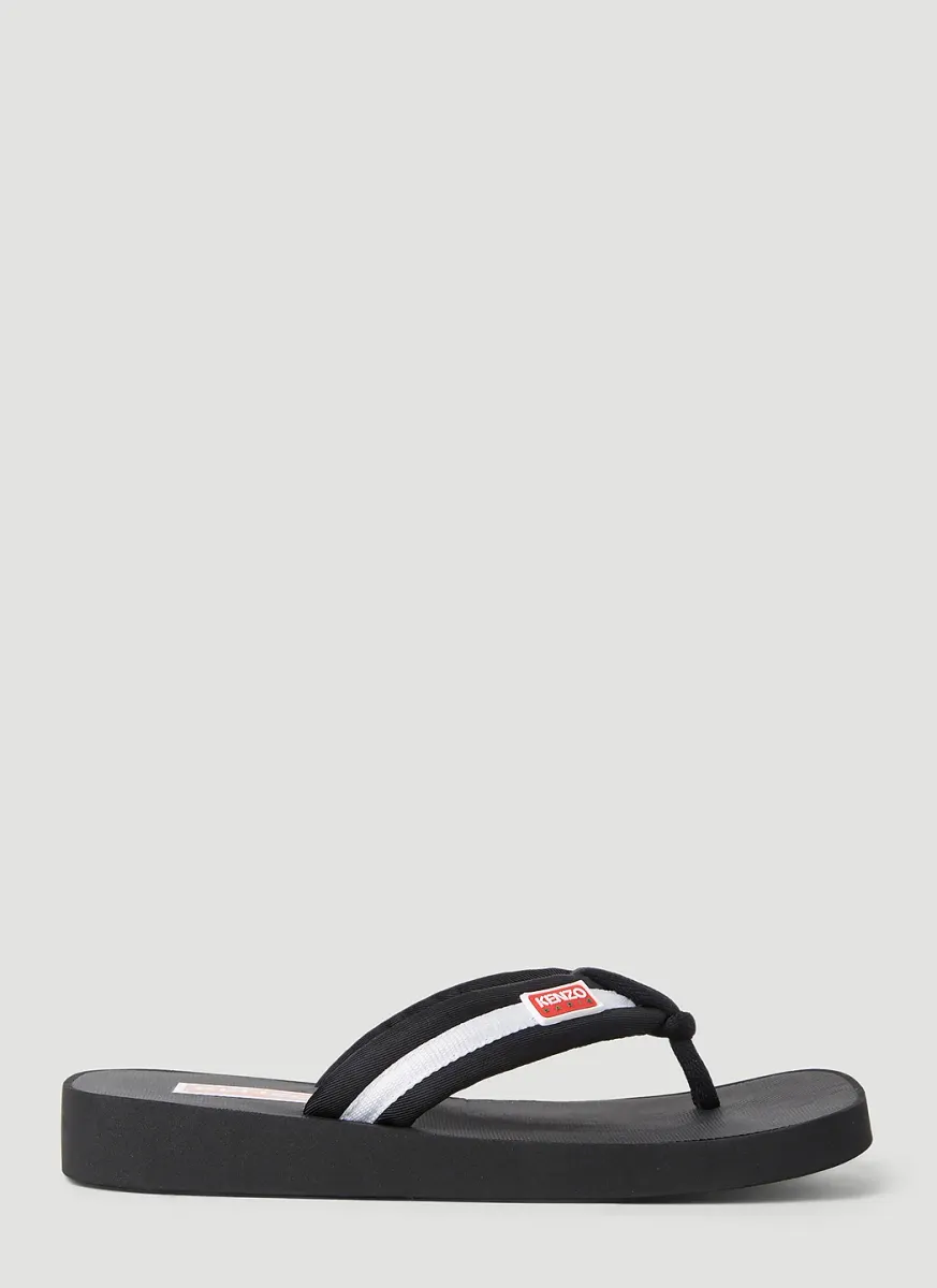 Logo Patch Flip Flops