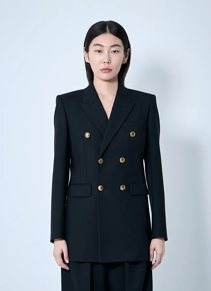 Wool Gabardine Blazer