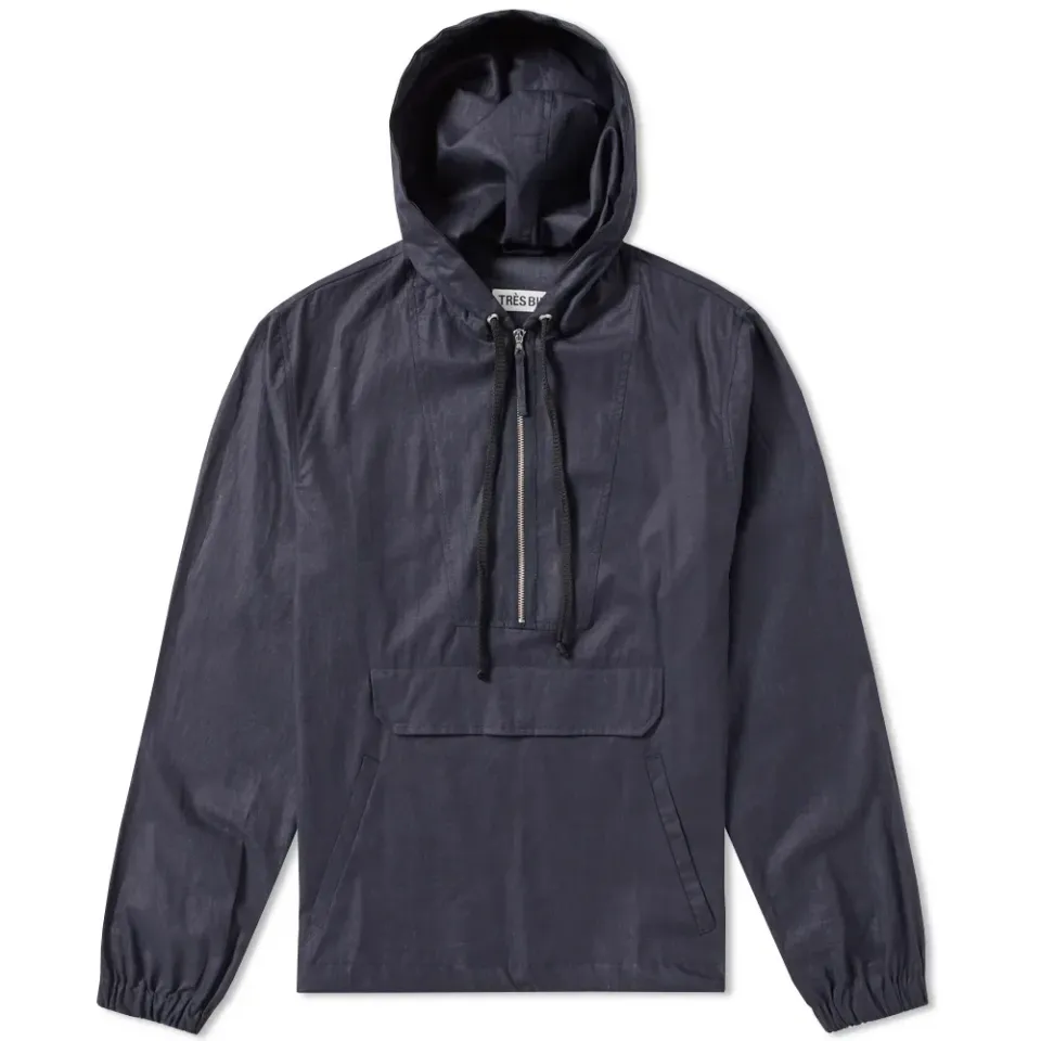 Technical Linen Pop Over Jacket