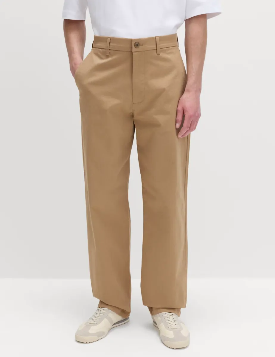 Loose Fit Stretch Chinos Fawn