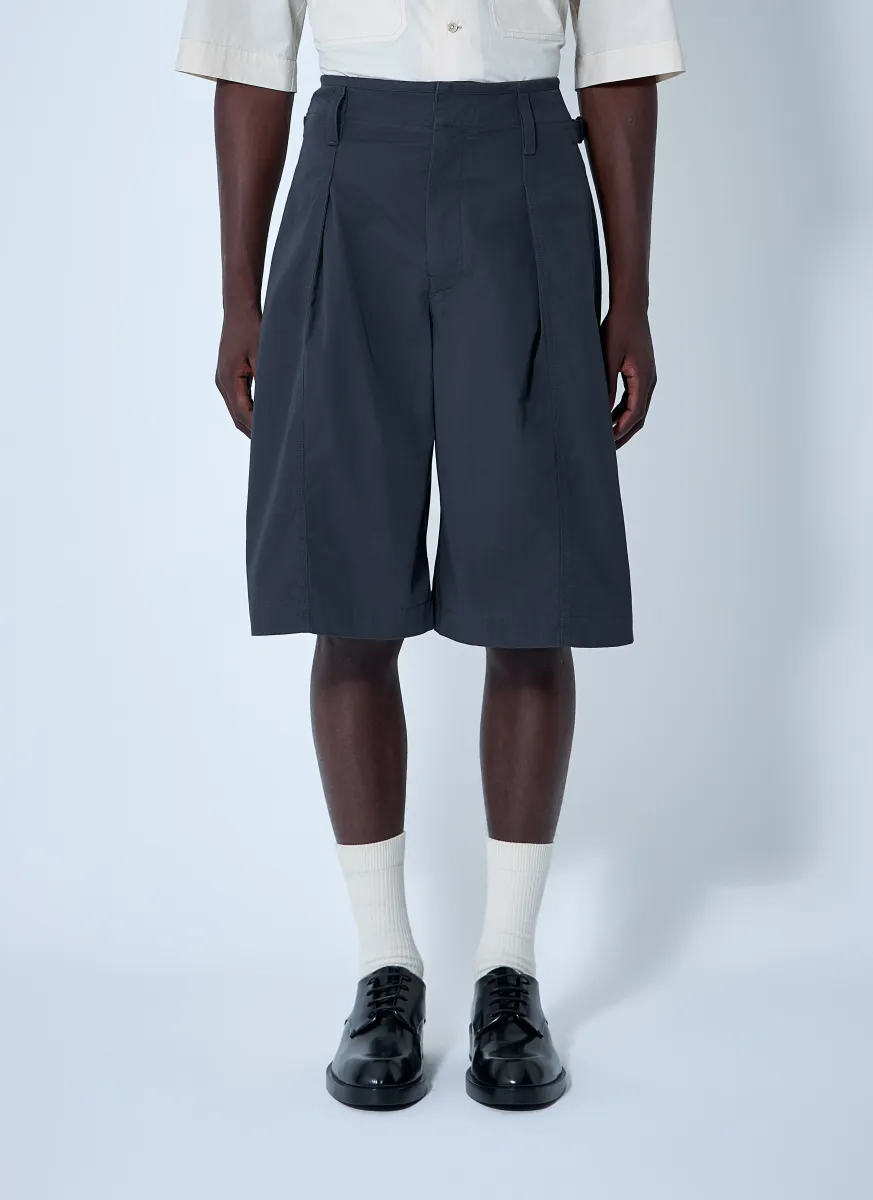 Pleated Bermuda Shorts