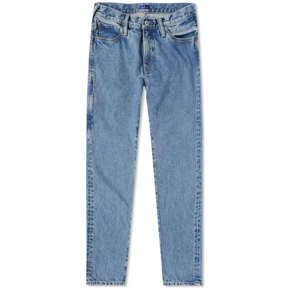 Stone Washed Tapered Jean