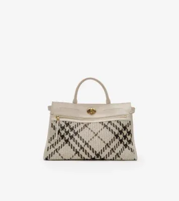 Medium Hampstead Tote​ in Light beige - Women, Leather