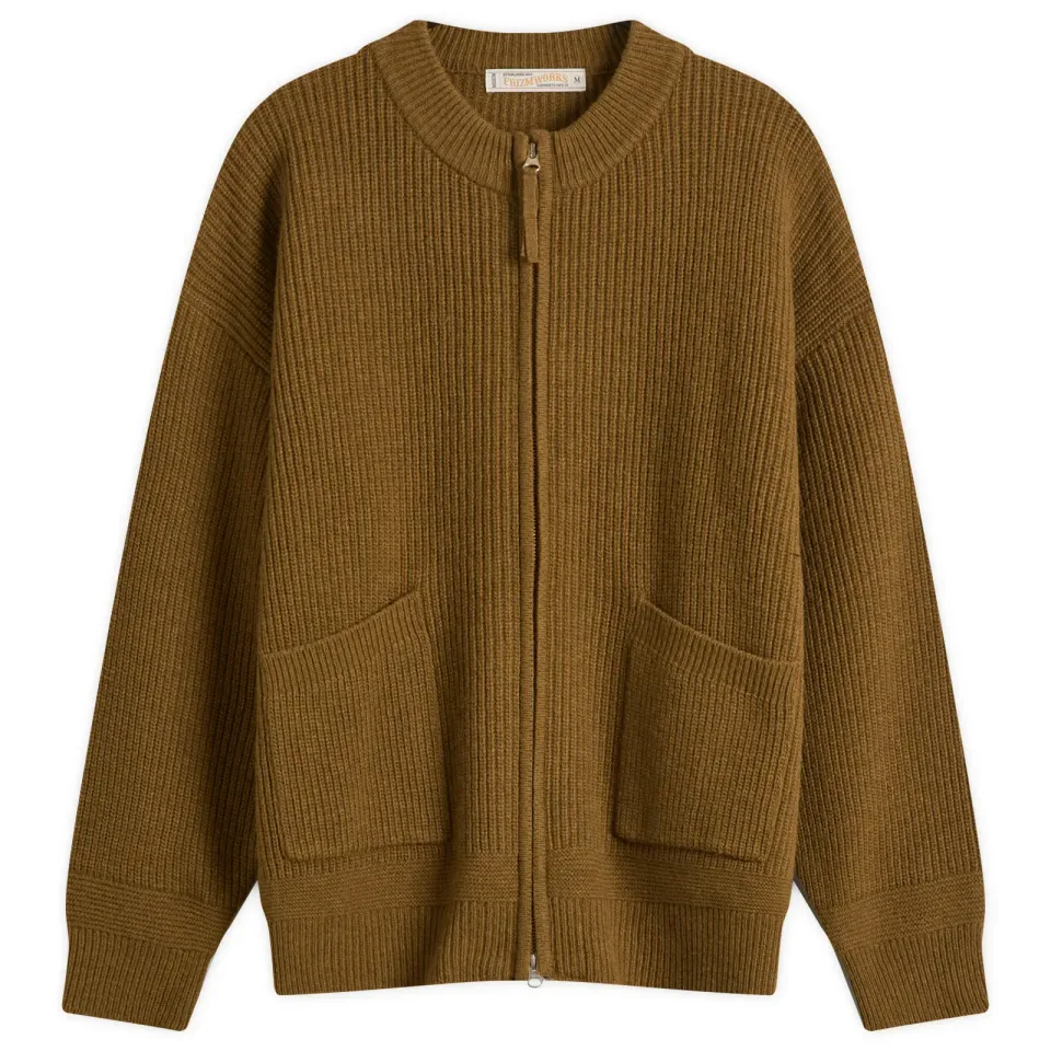Wool Deck Zip Cardigan