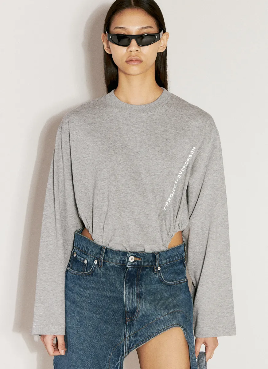 Evergreen Pinched Logo Bodysuit