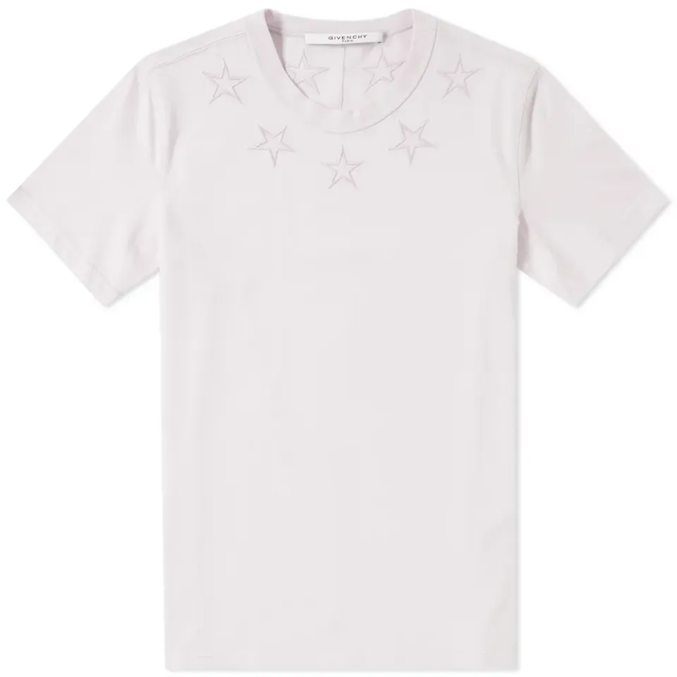 Star Embroidered Neck Tee