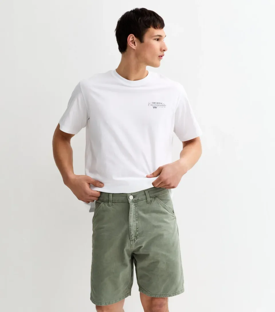 Men's Light Khaki Worker Shorts