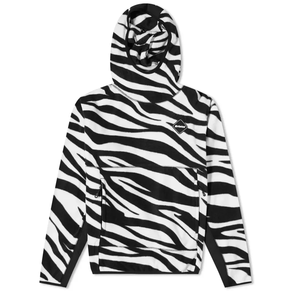 Zebra Fleece Pull Over Jacket