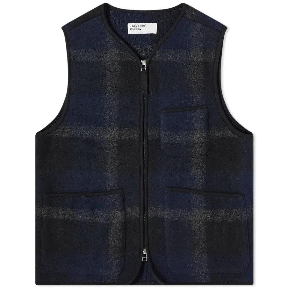 Plaid Zip Gilet