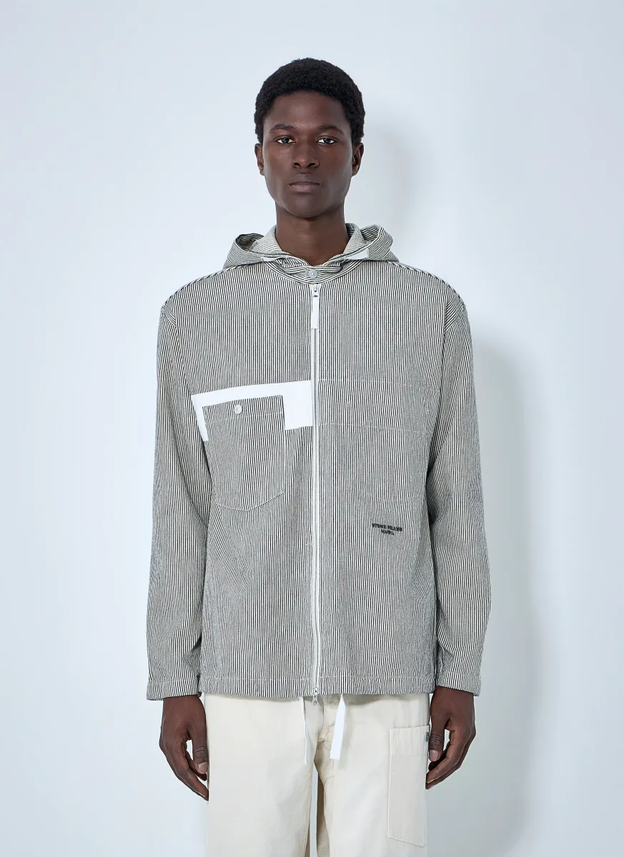 Striped Hooded Jacket