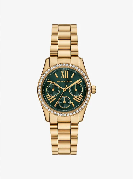 Mini Lexington Pavé Gold-Tone Watch