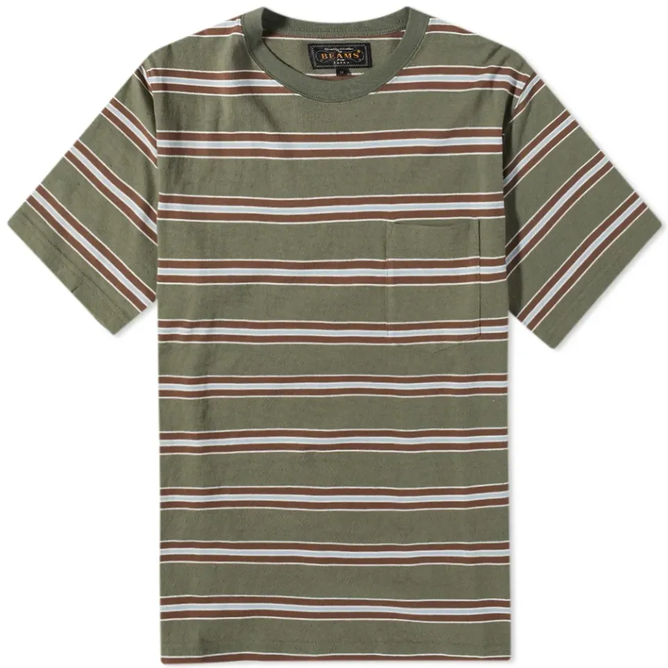 Stripe Nep Pocket T-Shirt