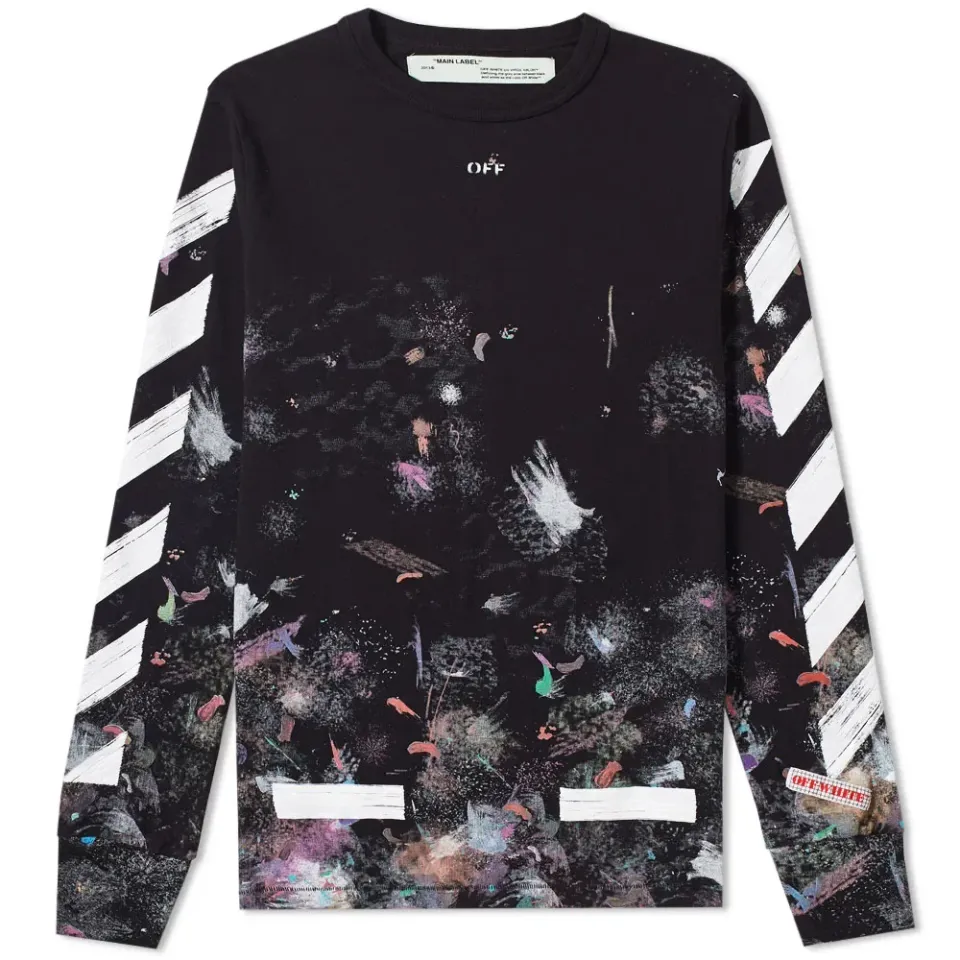 Diagonal Galaxy Long Sleeve Tee