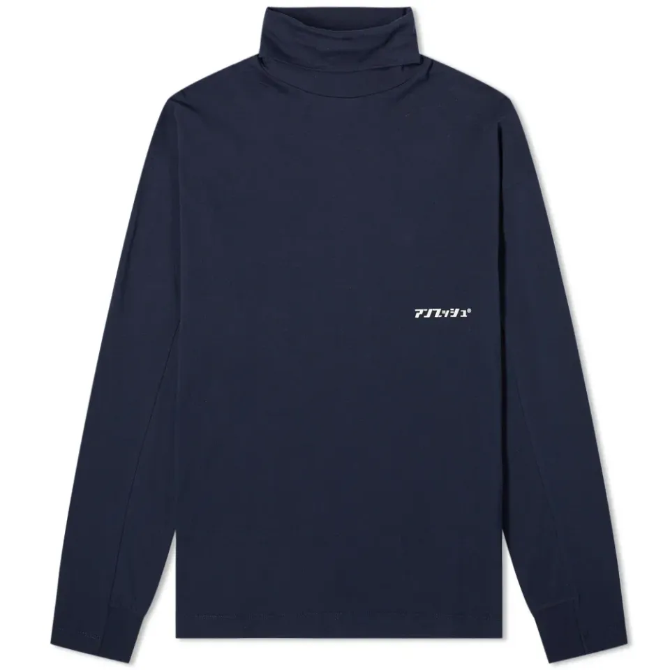 Long Sleeve Logo Turtle Neck T-Shirt