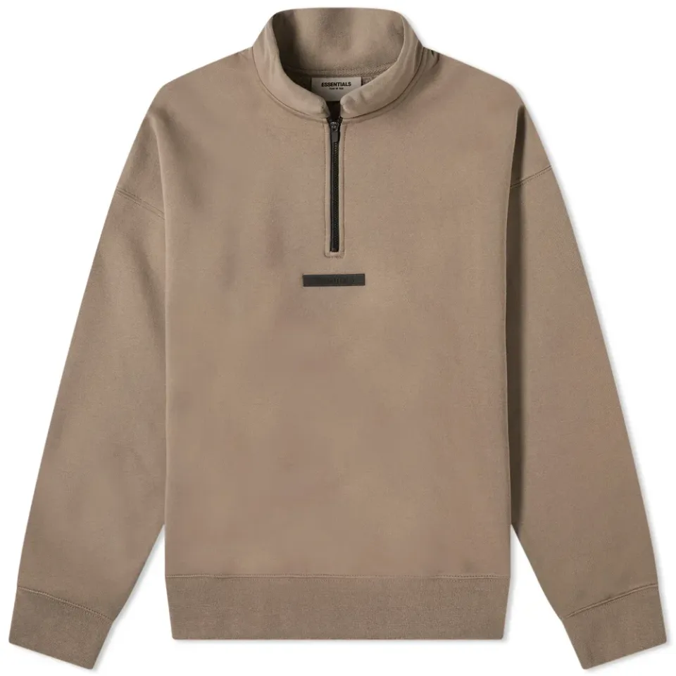 Mock Neck Half Zip Sweat