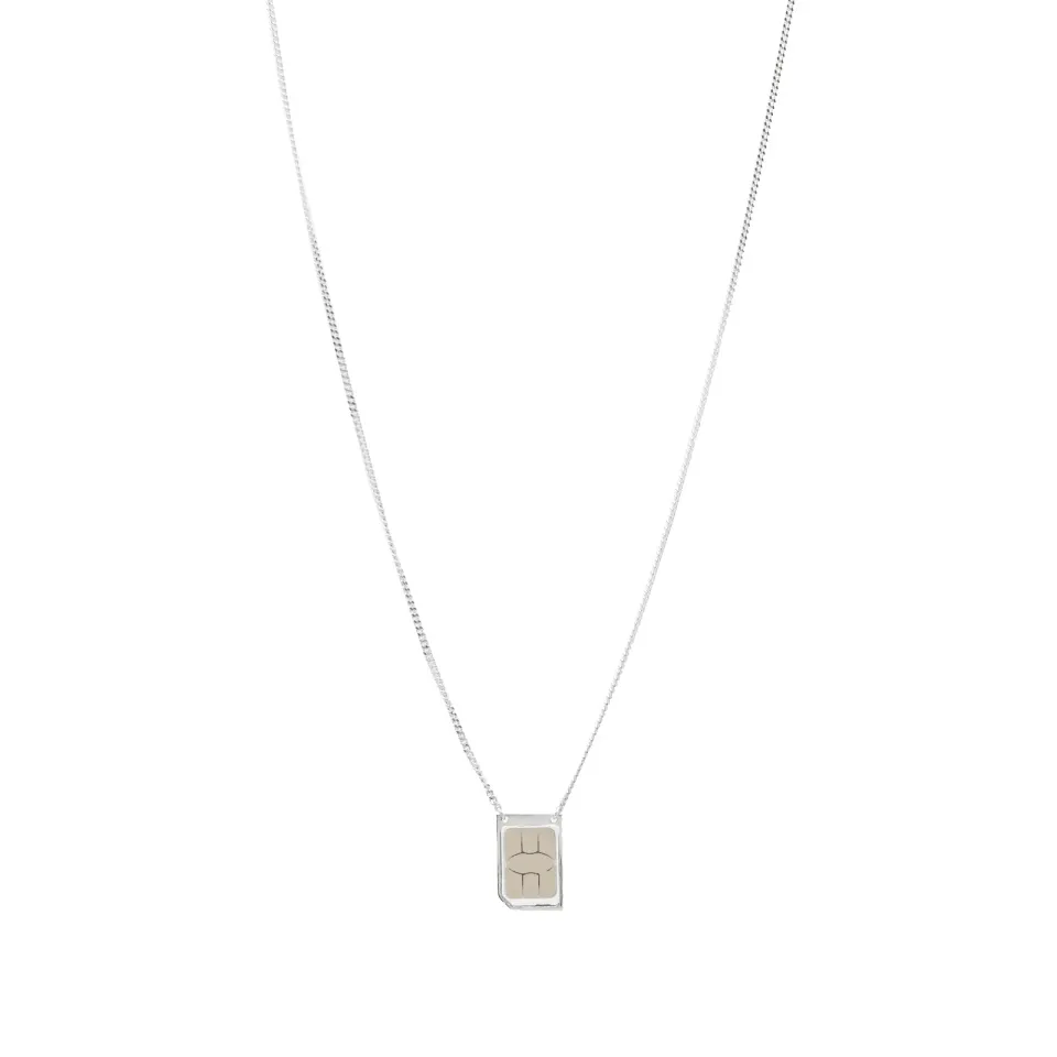 x Gab Bois Sim Card Pendant Necklace