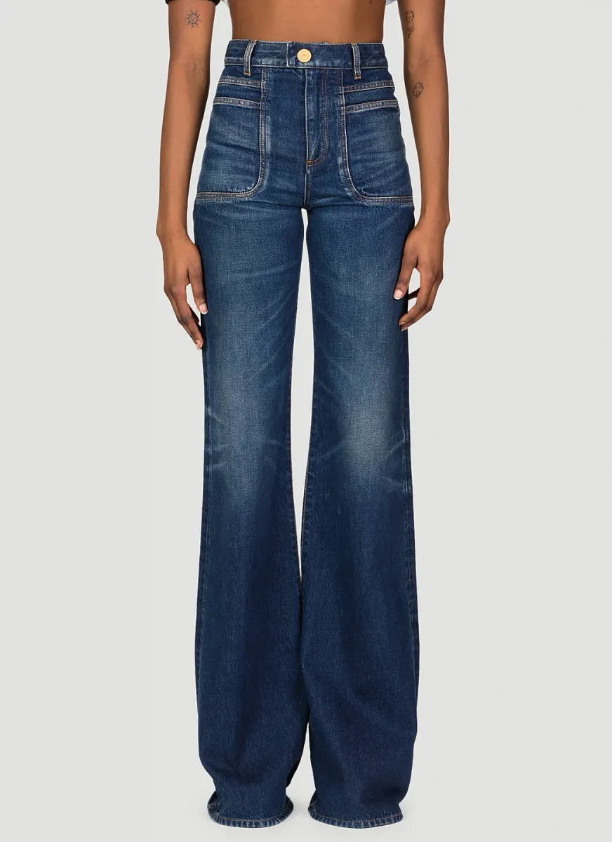Denim Flared Jeans