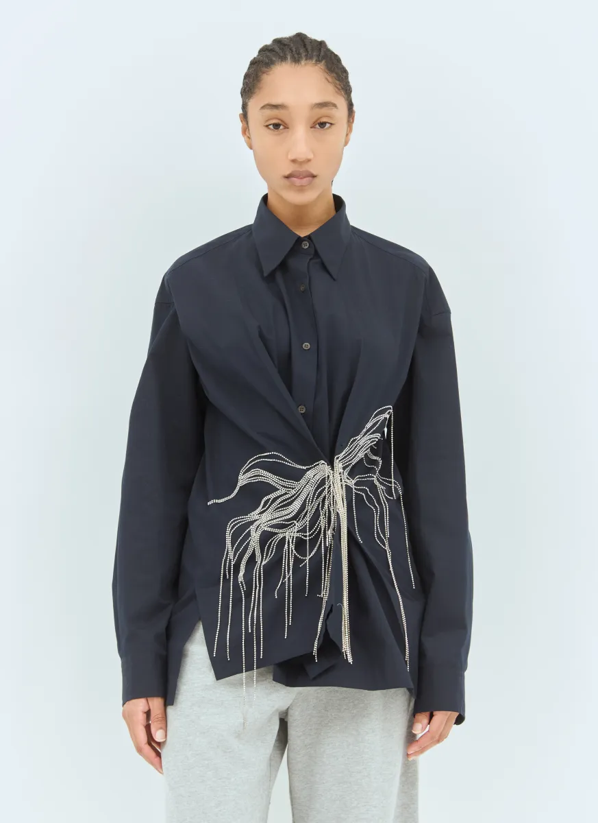 Crystal-Embellished Shirt