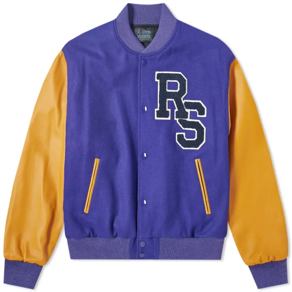 Leather Sleeve Varsity Jacket