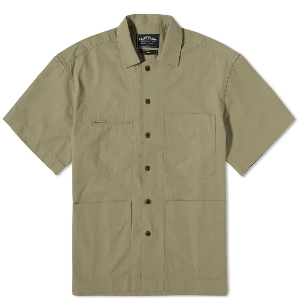 Short Sleeve French Work Shirt