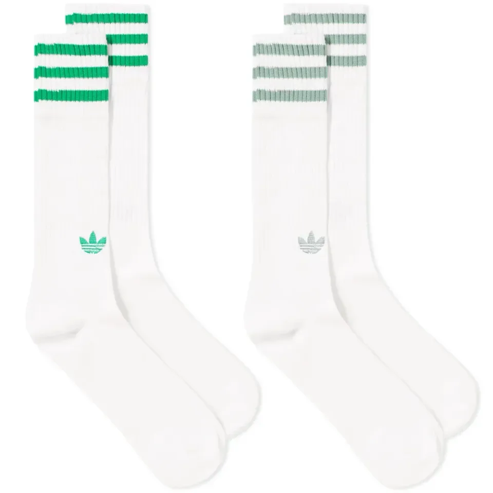 Solid Crew Sock - 2 Pack