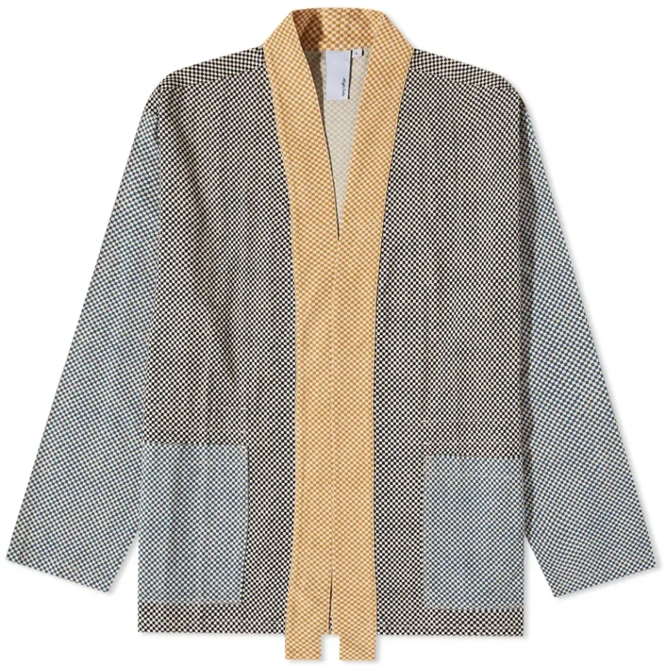 Checkerboard Shawl Overshirt
