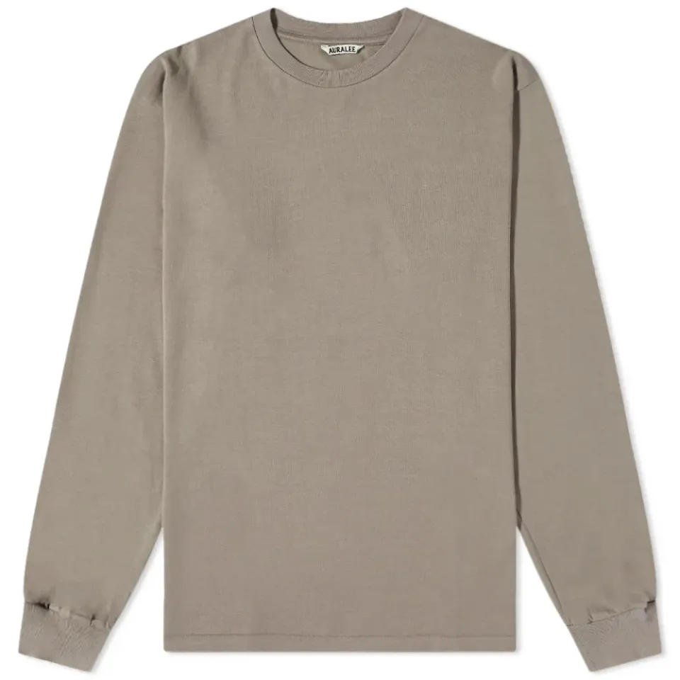 Long Sleeve Luster Plaiting T-Shirt