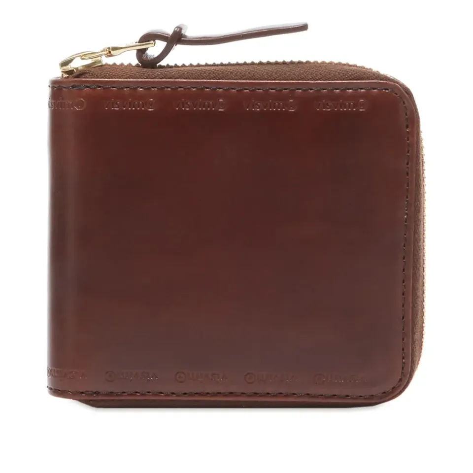 Leather Billfold Zip Wallet