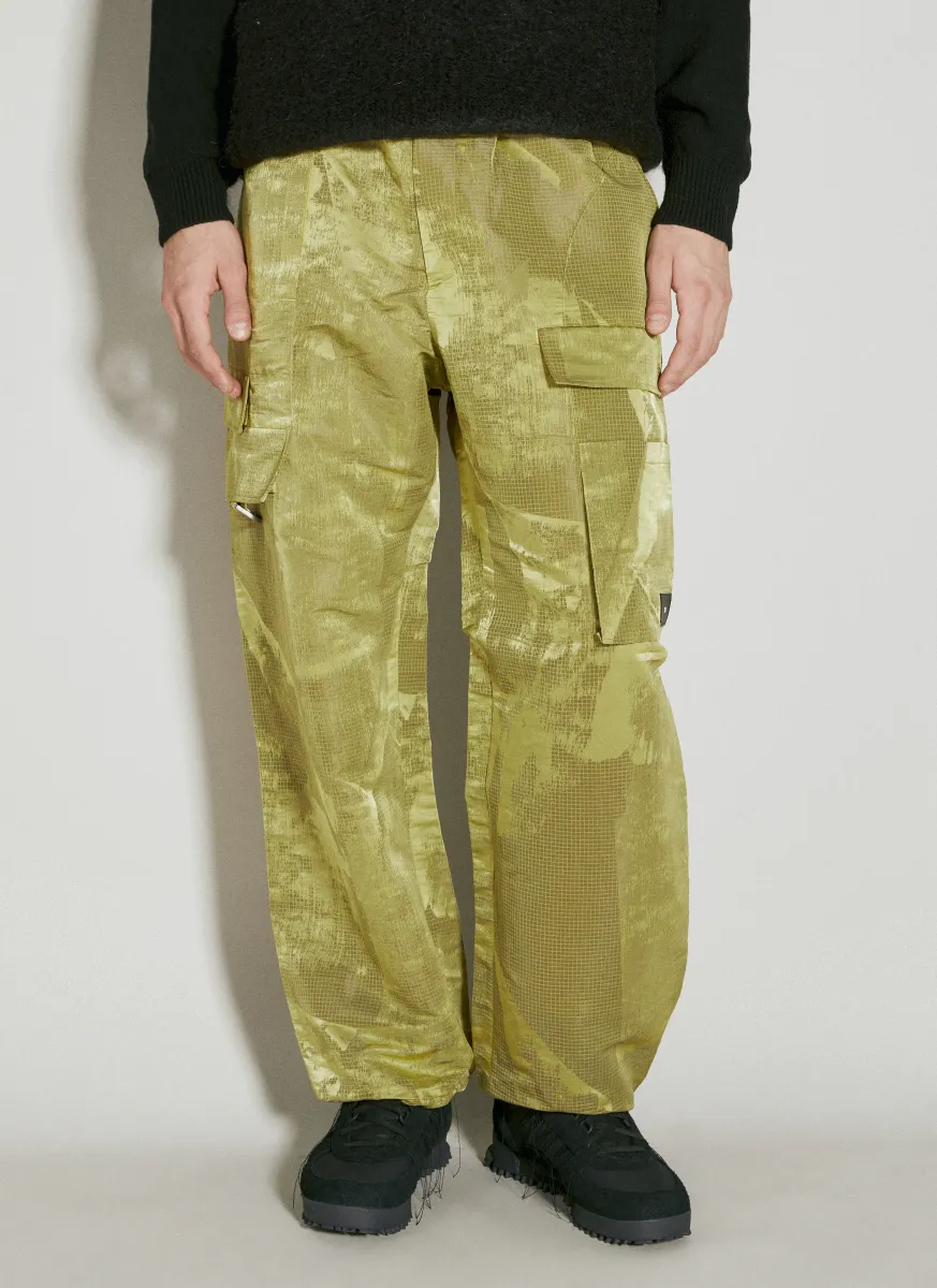 Lined Rips Drawstring Pants