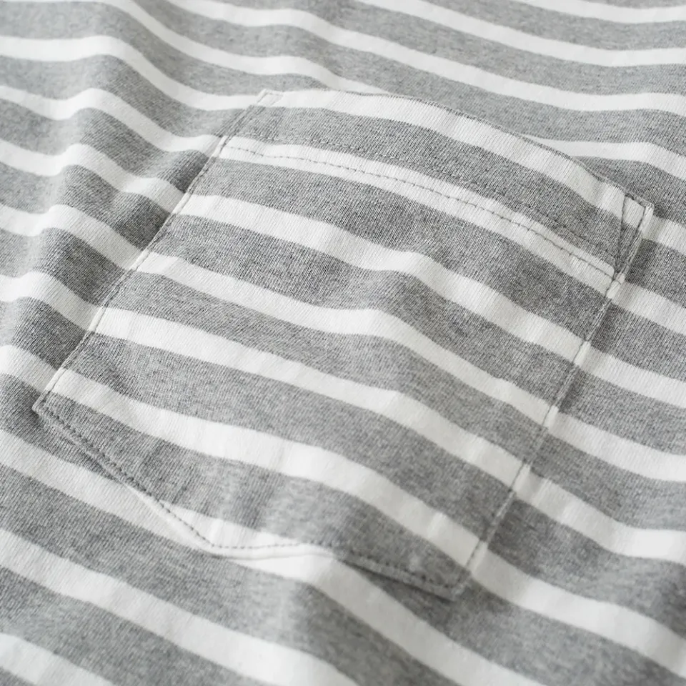 Narrow Stripe Border Tee
