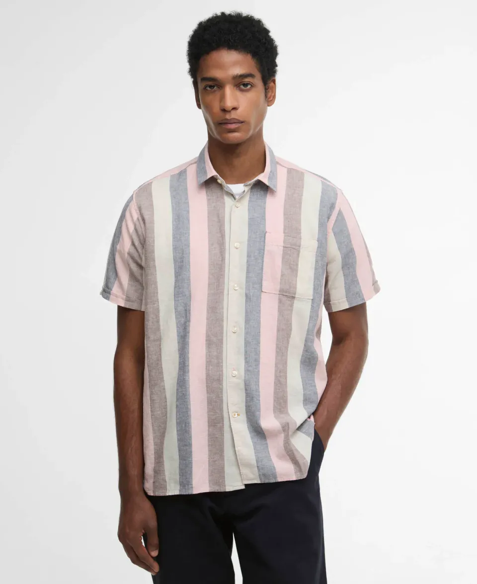 Portwell Striped Regular Short-Sleeved Shirt