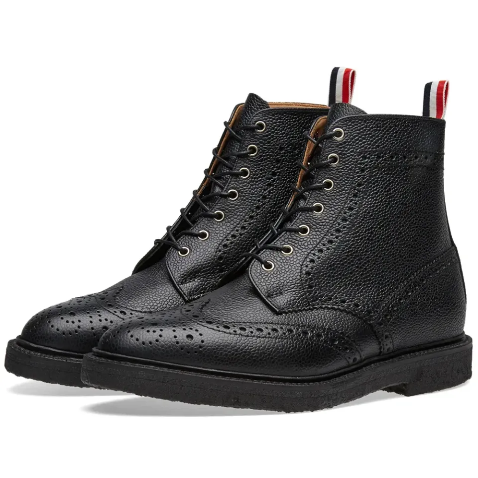 Crepe Sole Wingtip Boot