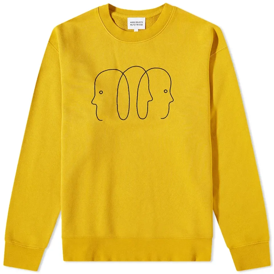 x Geoff McFetridge Faces Crew Sweat