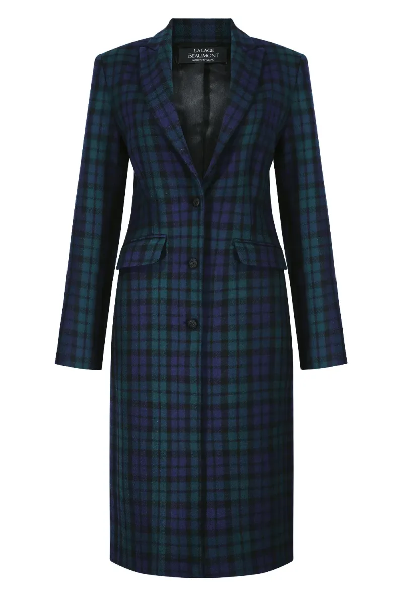 Black Watch Tartan Coat - Blaise