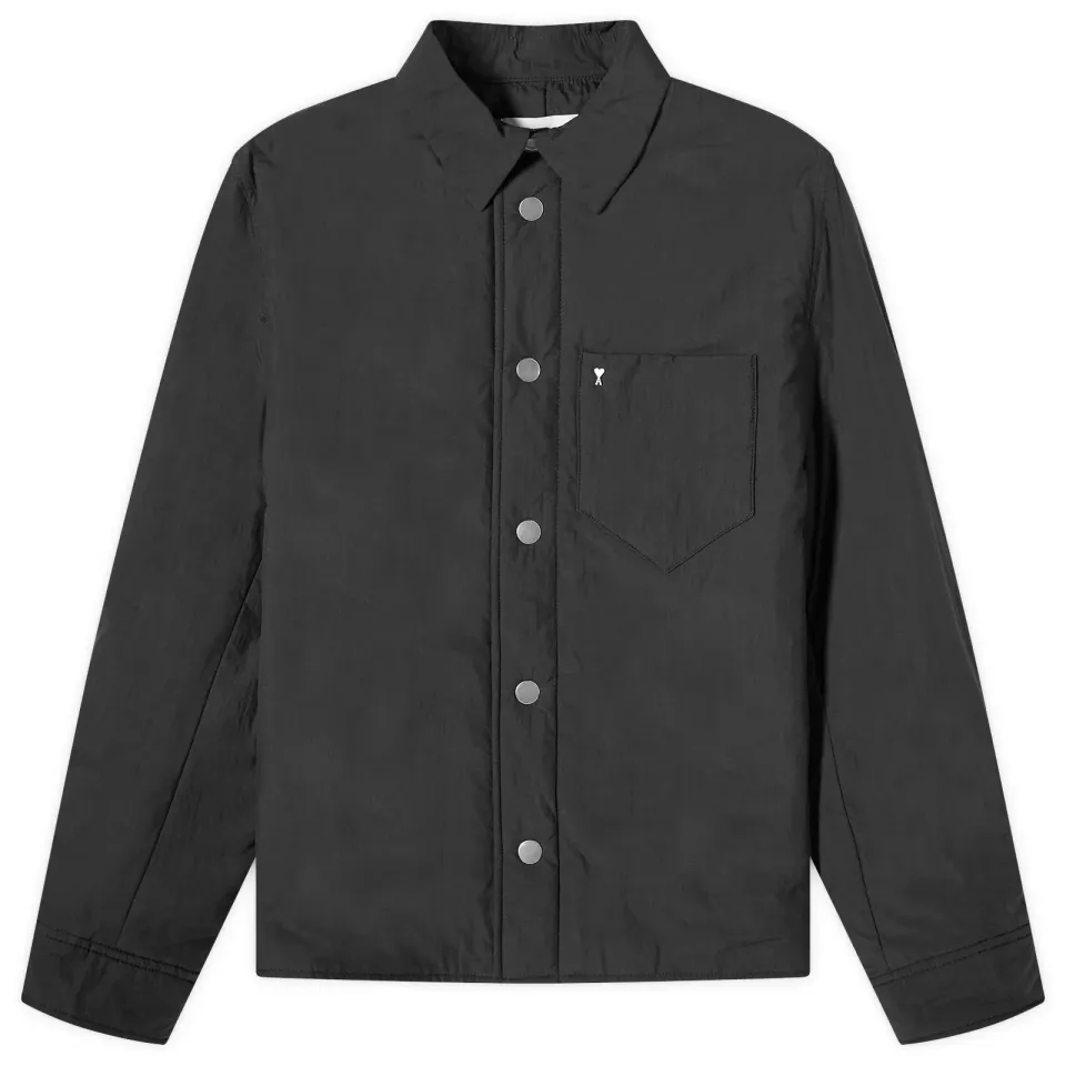 Stud Heart Padded Overshirt